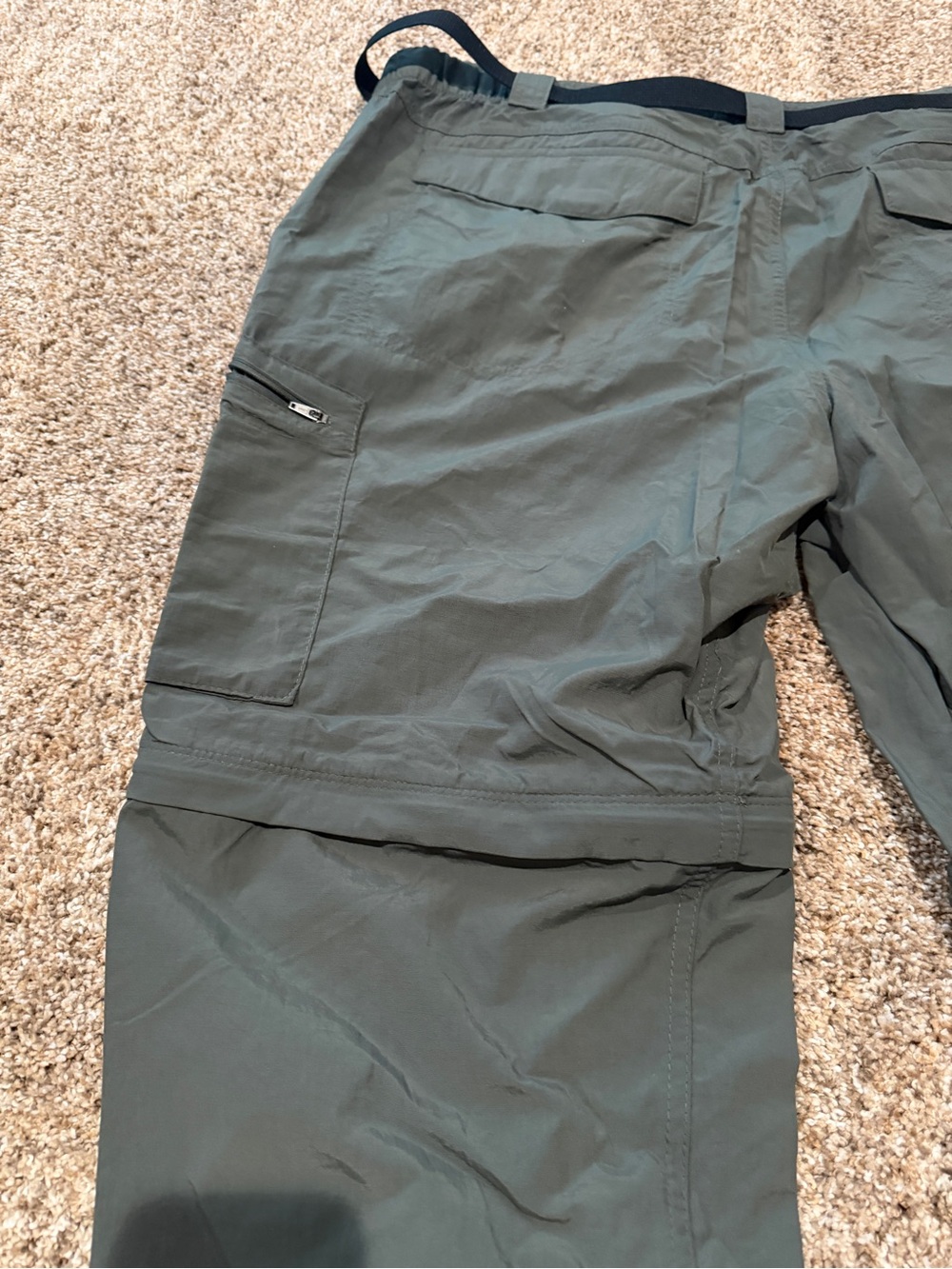 Men's Cargo Convertible Pants — Olive Green